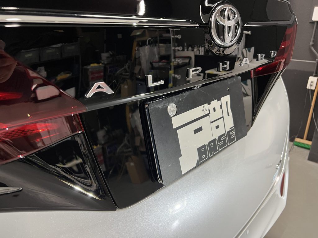 セラミックコーティング施工後「アルファード」