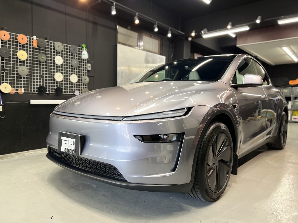 セラミックコーティング施工後「bZ4X」