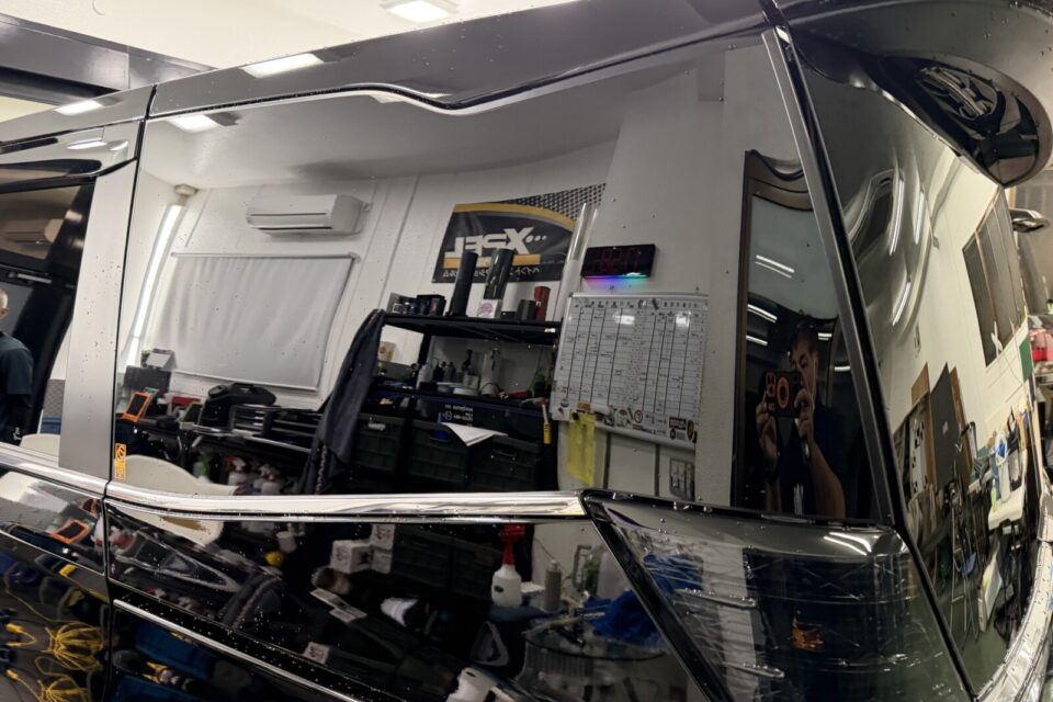 VOXY 90系、リア5面カーフィルム施工 WINCOS GY3＋スライドドット対応